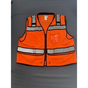 ML Kishigo Safety Vest Mens 4x Orange High Visibility Reflective Mesh